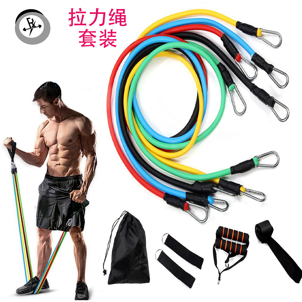 11 PCS Resistance Bands Set — ঘরে বসে Home Workout er jonno perfect 💪