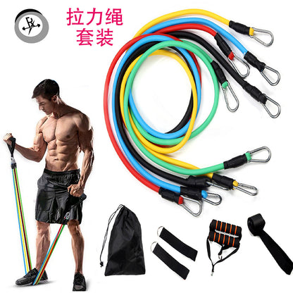 11 PCS Resistance Bands Set — ঘরে বসে Home Workout er jonno perfect 💪